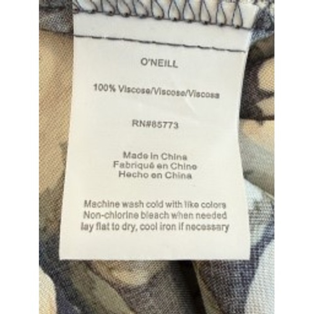 O'Neill Stevie Kendra Gray Floral Eyelet Mini Dress Size Medium - Picture 4 of 9